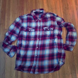 Button down plaid top